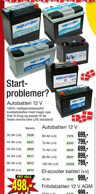 Harald Nyborg Autobatteri 12 V tilbud