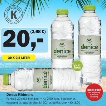 Købmandsgården Denice Kildevand tilbud