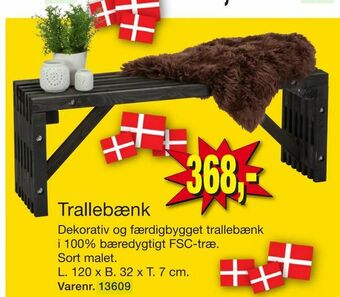 Harald Nyborg Trallebænk tilbud