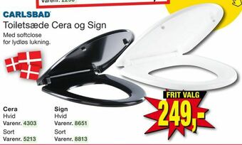 Harald Nyborg Toiletsæde Cera og Sign tilbud