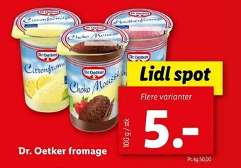 Let-Køb Dr. Oetker fromage tilbud