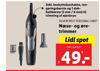 Lidl Næse- og øre trimmer tilbud