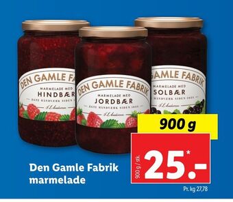 Lidl Den Gamle Fabrik marmelade tilbud