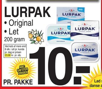 ABC Lavpris Lurpak tilbud