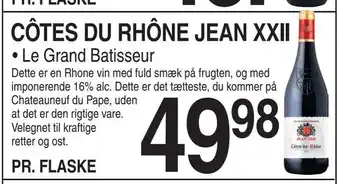 ABC Lavpris Côtes du rhône jean xxii tilbud