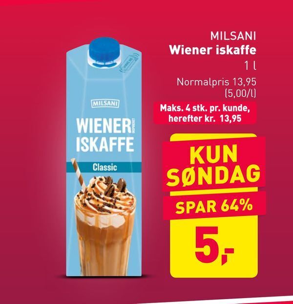 Wiener iskaffe tilbud hos ALDI
