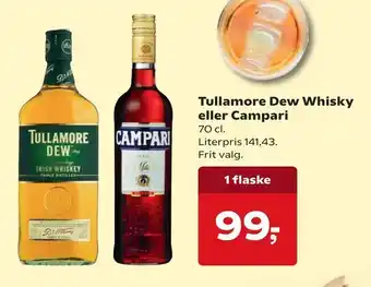 Dagli'Brugsen Tullamore Dew Whisky eller Campari tilbud