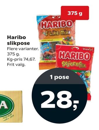 Dagli'Brugsen Haribo slikpose tilbud