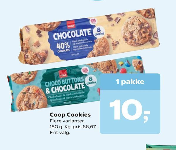 Coop Cookies tilbud hos Dagli'Brugsen