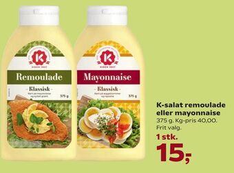 Dagli'Brugsen K-salat remoulade eller mayonnaise tilbud