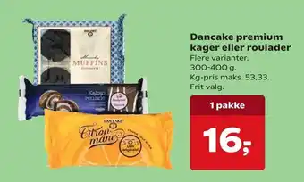 Dagli'Brugsen Dancake premium kager eller roulader tilbud