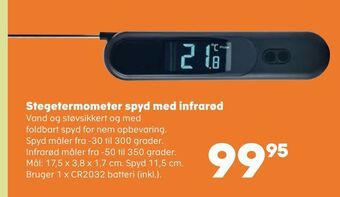 Stegetermometer spyd med infrarød