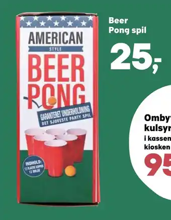 Kvickly Beer Pong spil tilbud