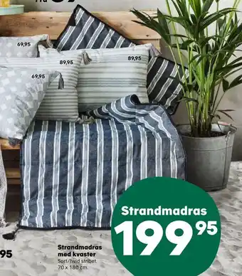 Strandmadras med kvaster