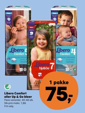 Kvickly Libero Comfort eller Up & Go bleer tilbud