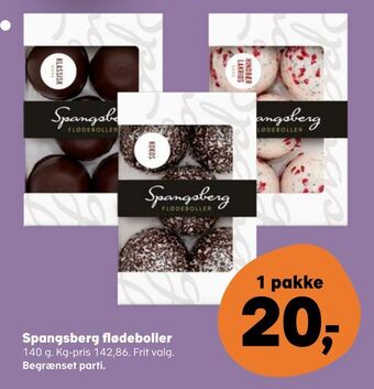 Kvickly Spangsberg flødeboller tilbud