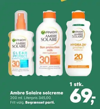 Kvickly Ambre Solaire solcreme tilbud