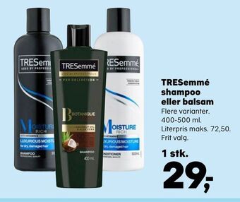 Kvickly TRESemmé shampoo eller balsam tilbud