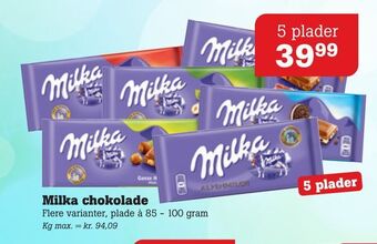 Poetzsch Padborg Milka chokolade tilbud