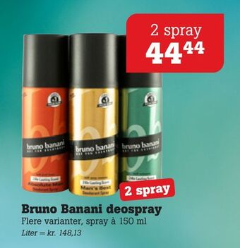 Poetzsch Padborg Bruno Banani deospray tilbud