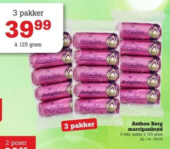 Poetzsch Padborg Anthon Berg marcipanbrød tilbud