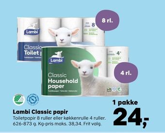SuperBrugsen Lambi Classic papir tilbud