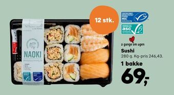 SuperBrugsen Sushi tilbud