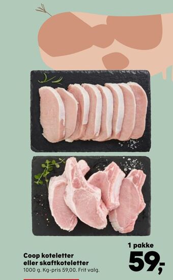 Coop koteletter eller skaftkoteletter