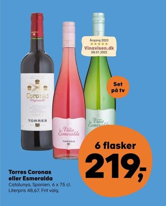 SuperBrugsen Torres Coronas eller Esmeralda tilbud