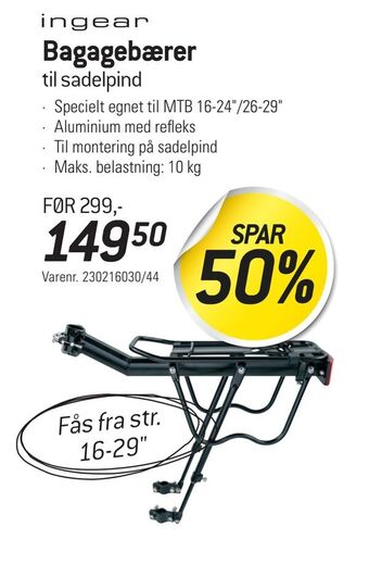 Thansen Bagagebærer tilbud