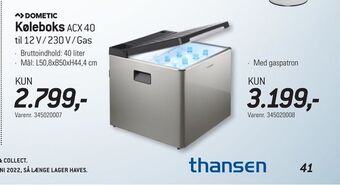 Thansen Køleboks tilbud
