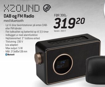 Thansen DAB og FM Radio tilbud