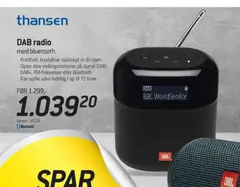 Thansen DAB radio tilbud
