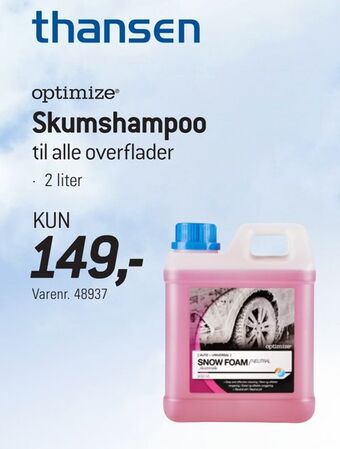Thansen Skumshampoo tilbud
