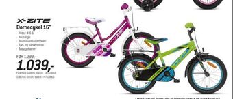 Thansen Børnecykel 16" tilbud