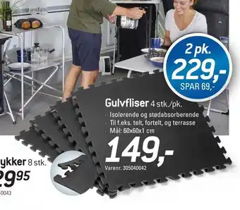 Thansen Gulvfliser 4 stk./pk tilbud