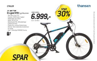 Thansen El-cykel MTB tilbud