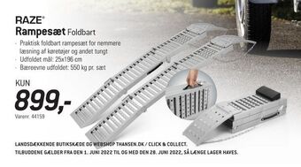 Thansen Rampesæt Foldbart tilbud