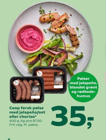 Coop 365 Coop pølser tilbud