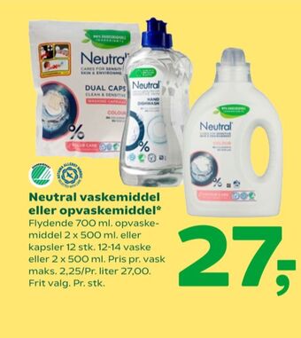 Coop 365 Neutral vaskemiddel-flydende tilbud