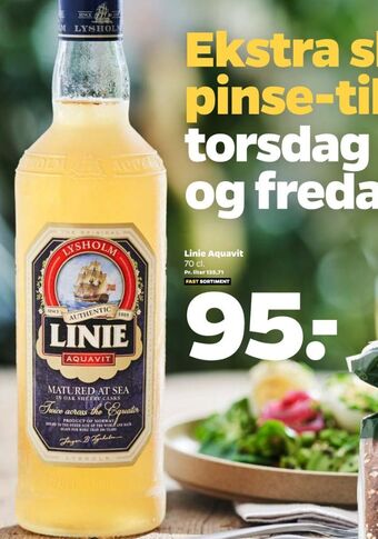 Netto Linie aquavit snaps tilbud