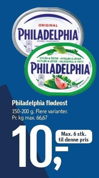 Føtex Philadelphia flødeost tilbud