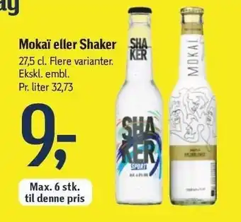 Føtex Mokaï el. Shaker tilbud