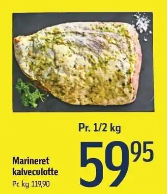 Føtex Marineret kalveculotte pr. ½ kg tilbud