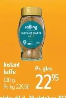Føtex Instant kaffe 100g tilbud