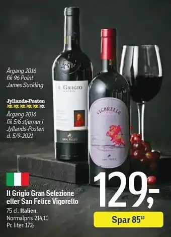 Føtex Il Grigio Gran Seleione el. San Felice Vigorello tilbud