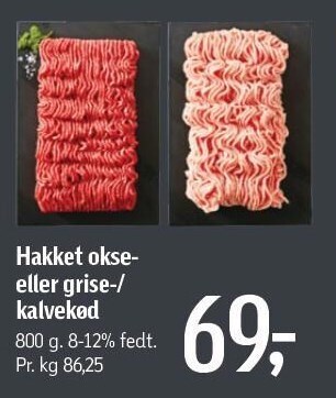 Føtex Hakket oksekød el. grise- og kalvekød tilbud