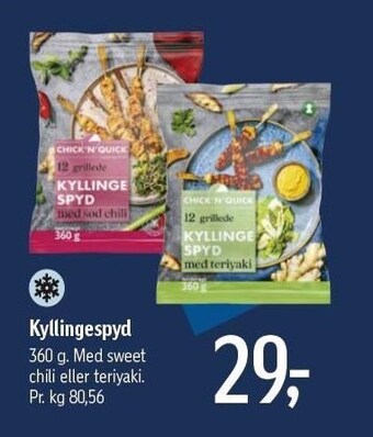 Føtex Kyllingespyd tilbud