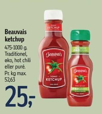 Føtex Beauvais ketchup tilbud