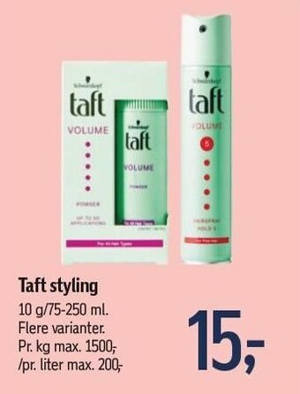 Føtex Taft styling tilbud